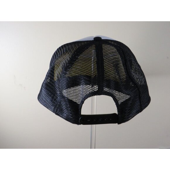 New Western Auto Trucker Hat Snapback Retro Vintage Mesh Cap Black & White - Picture 3 of 5